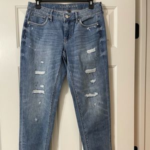 White House Black Market Girlfriend jeans, size 4.
